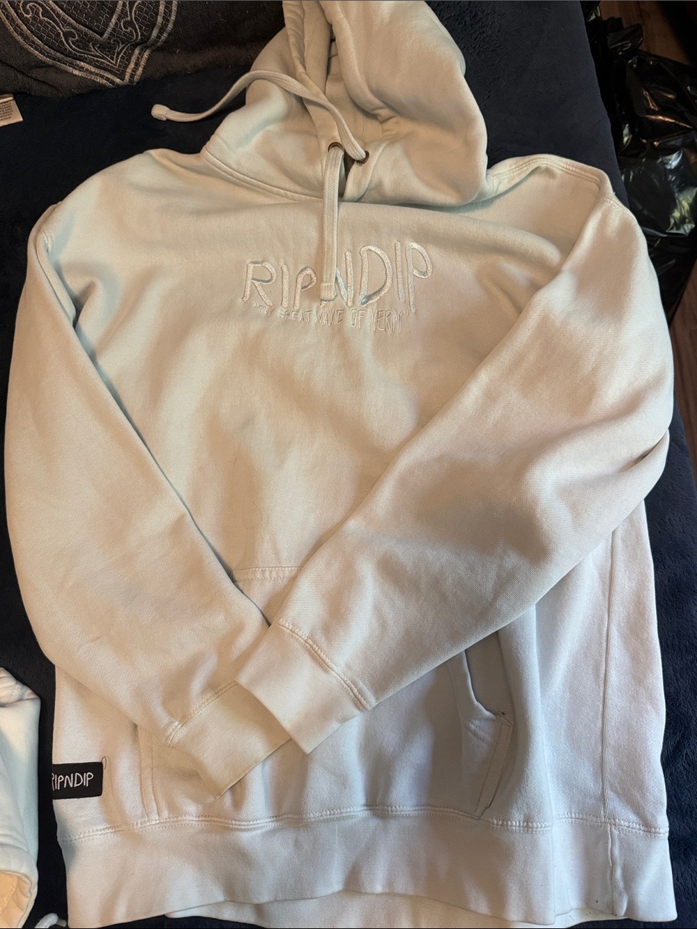 Ripndip Light Mint Pullover Hoodie with Embroidered Logo